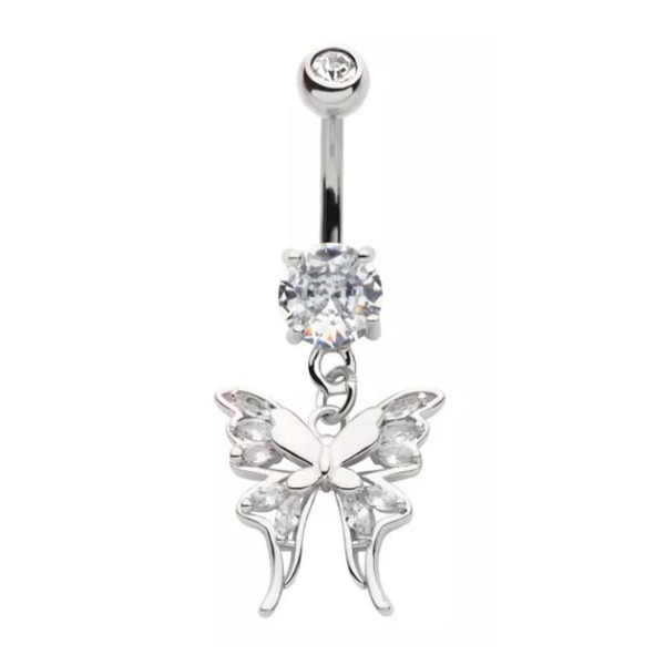 Belly Ring - Butterfly-hotRAGS.com