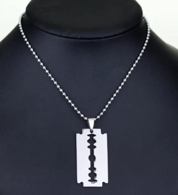 Necklace - Razor Blade-hotRAGS.com