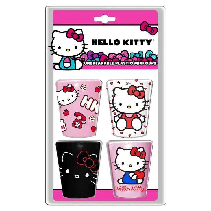 Cup Set - Hello Kitty - Mini 4 Piece Cup Set-hotRAGS.com