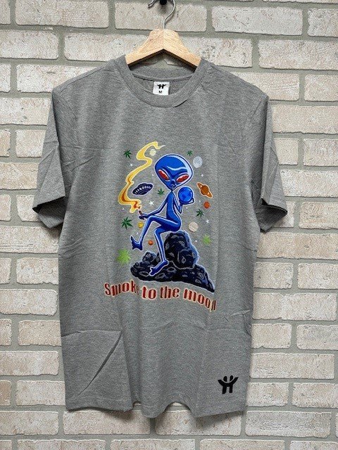 T Shirt - Smoke To The Moon-hotRAGS.com