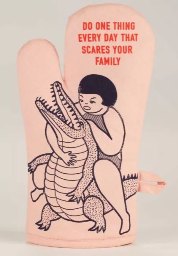 Kitchen Oven Mitt -  Scares Your Family-hotRAGS.com