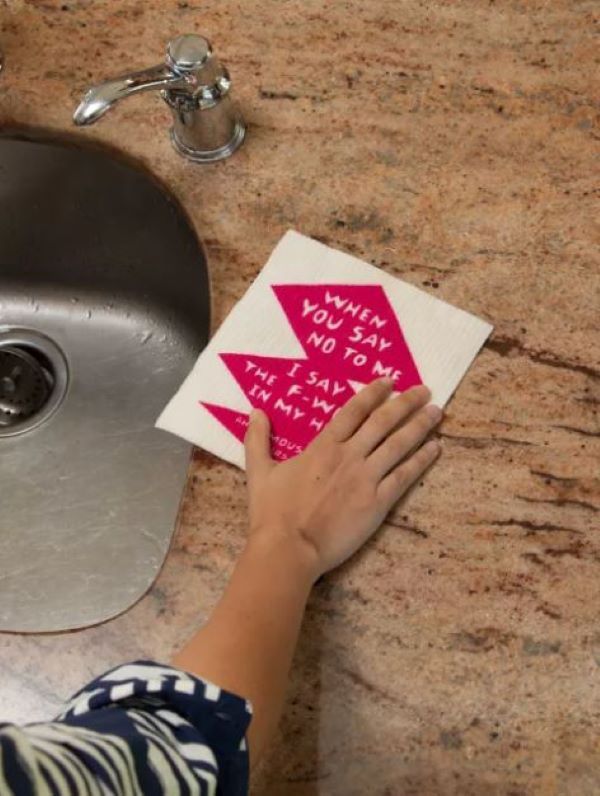 Dishcloth - F Word In My Head-hotRAGS.com