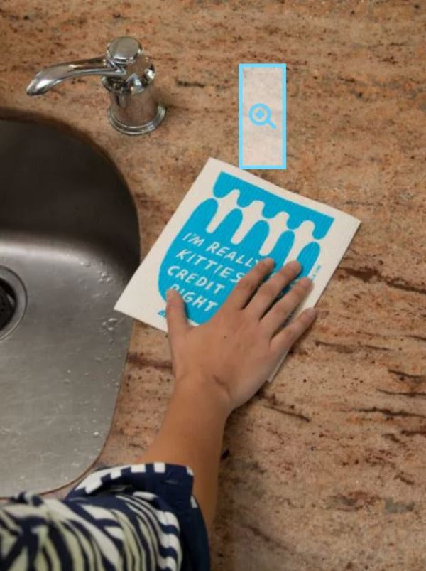 Dishcloth - Kitties And Credit Cards-hotRAGS.com