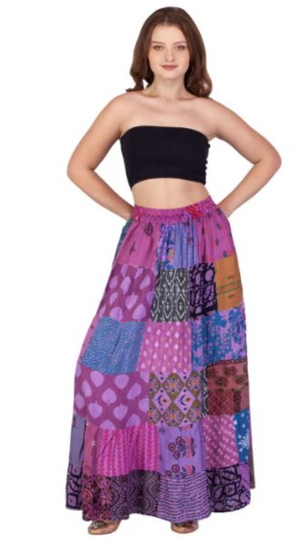 Skirt - Maxi Patchwork - Unique-hotRAGS.com