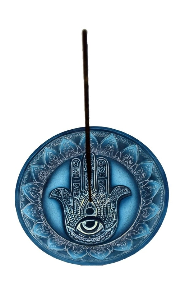 Incense Burner - Hamsa Hand Round - hotRAGS.com