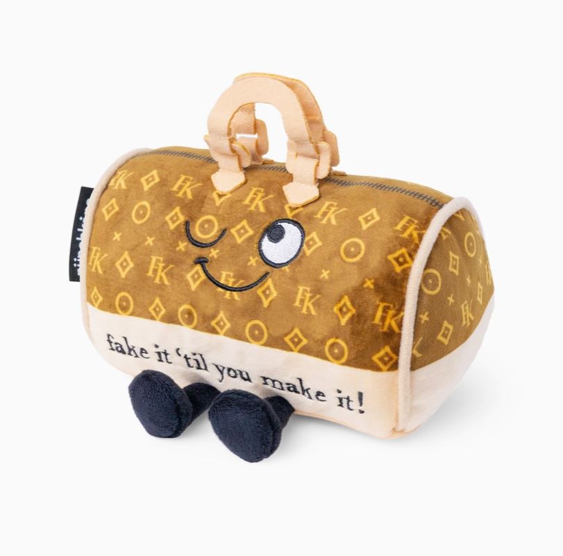 Plush Handbag - Fake It Til You Make It - 7" X 4" X 6"-hotRAGS.com
