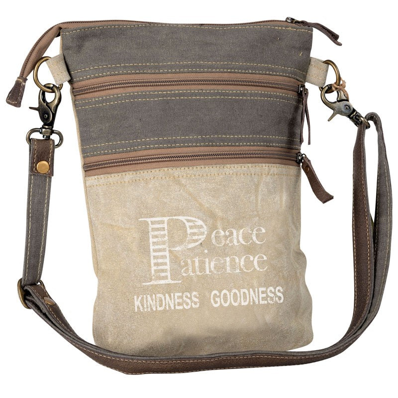 Bag - Peace, Patience, Kindness, Goodness Canvas Bag-hotRAGS.com