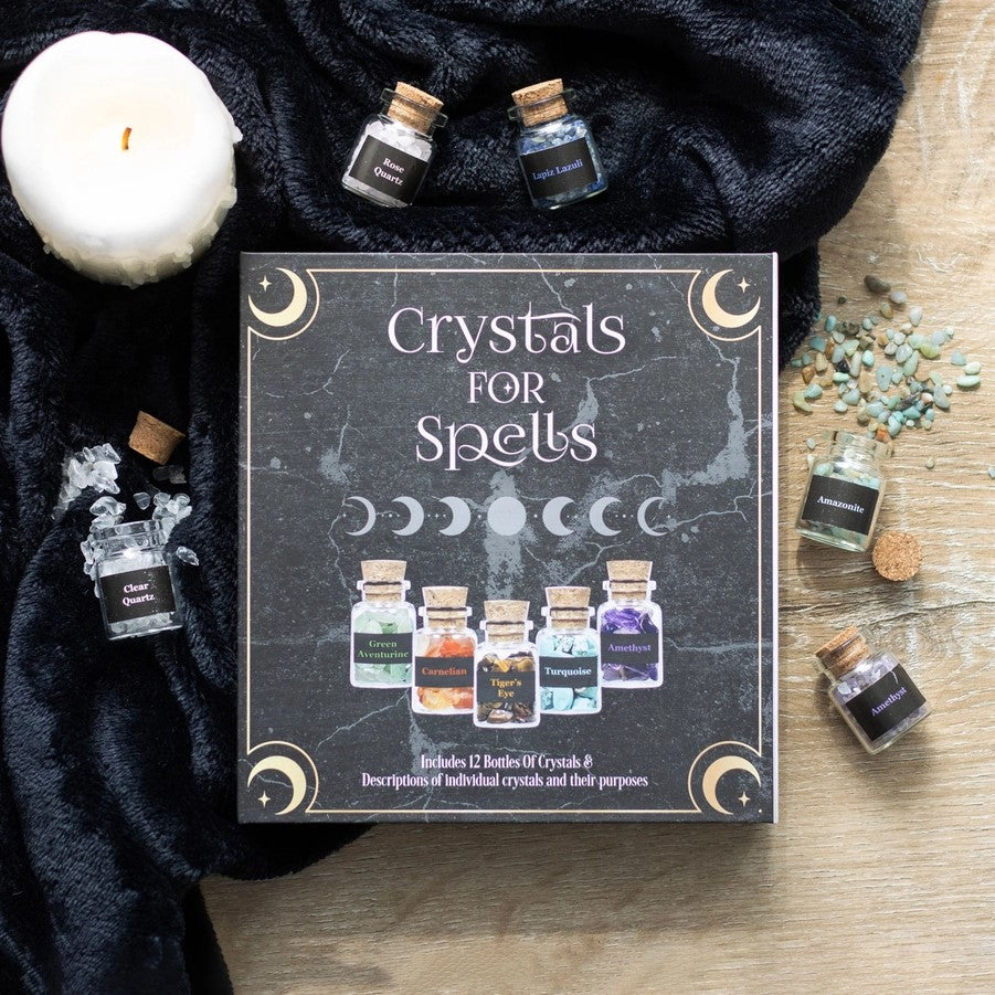 Crystals For Spells - Crystal Chip Bottle Gift Set-hotRAGS.com