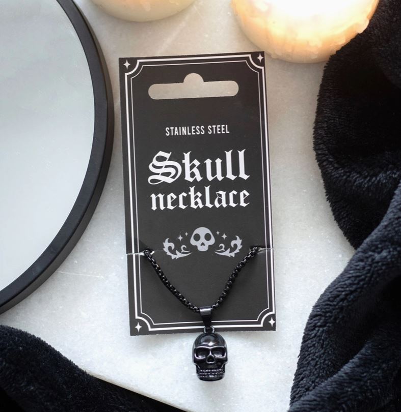 Necklace Skull Stainless Steel-hotRAGS.com