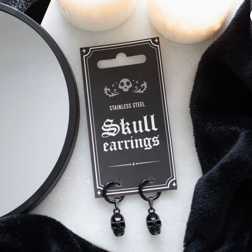 Earrings - Skull Stainless Steel-hotRAGS.com