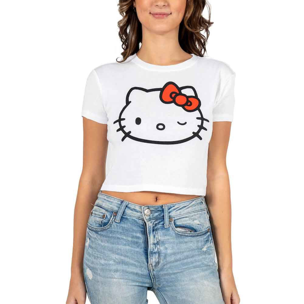 Jr T Shirt Cropped - Hello Kitty-hotRAGS.com