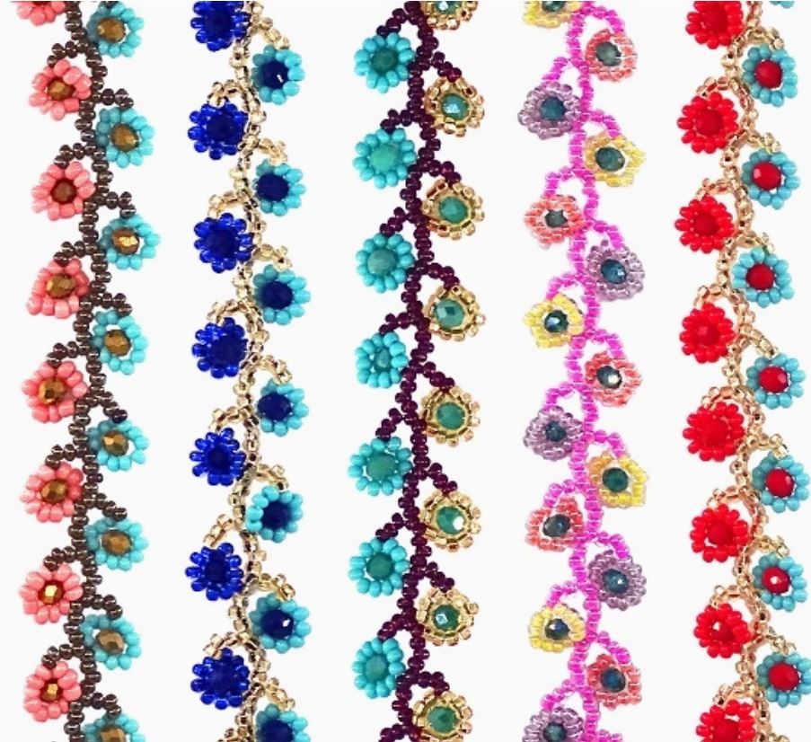 Bracelets - Flower Seed Bead 1 Pc-hotRAGS.com