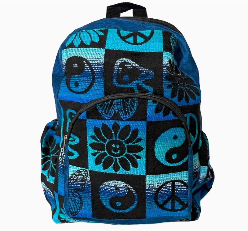 Backpack - Large Hippie Style Ecuadorian Backpack- Each Unique-hotRAGS.com