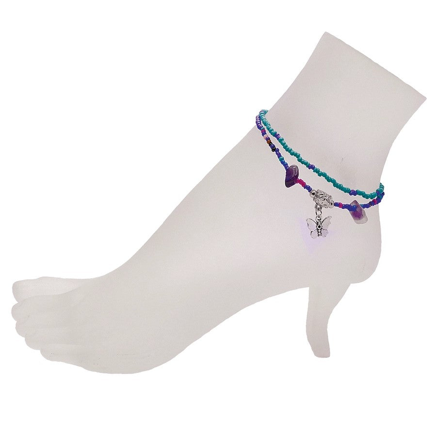Anklet - Multi Strand With Charm-hotRAGS.com