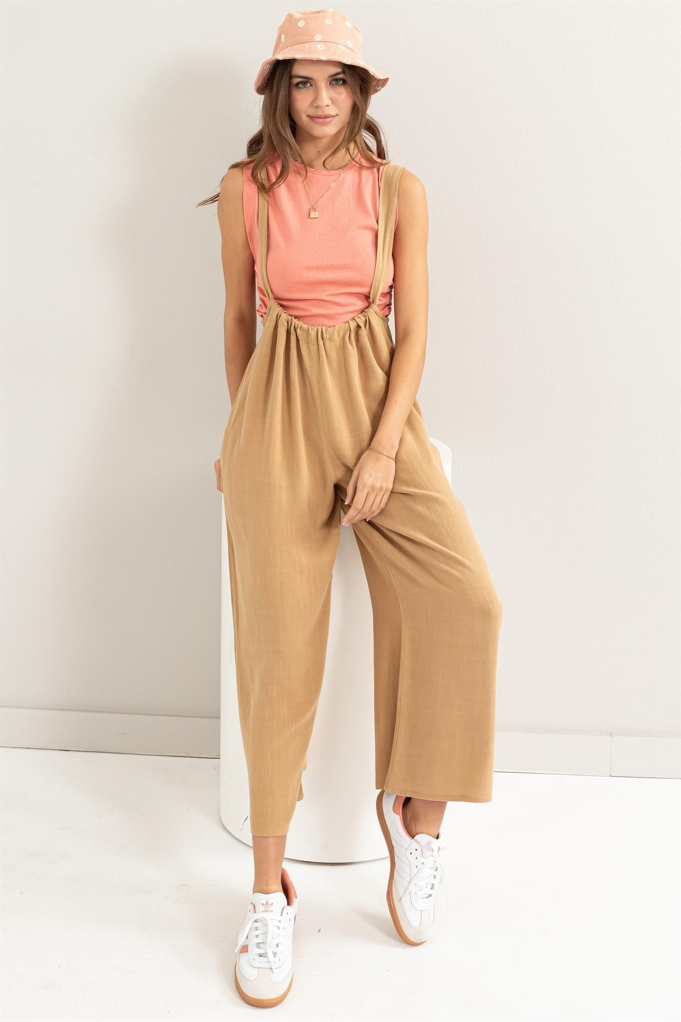 Overall - Jumpsuit Woven - Camel-hotRAGS.com