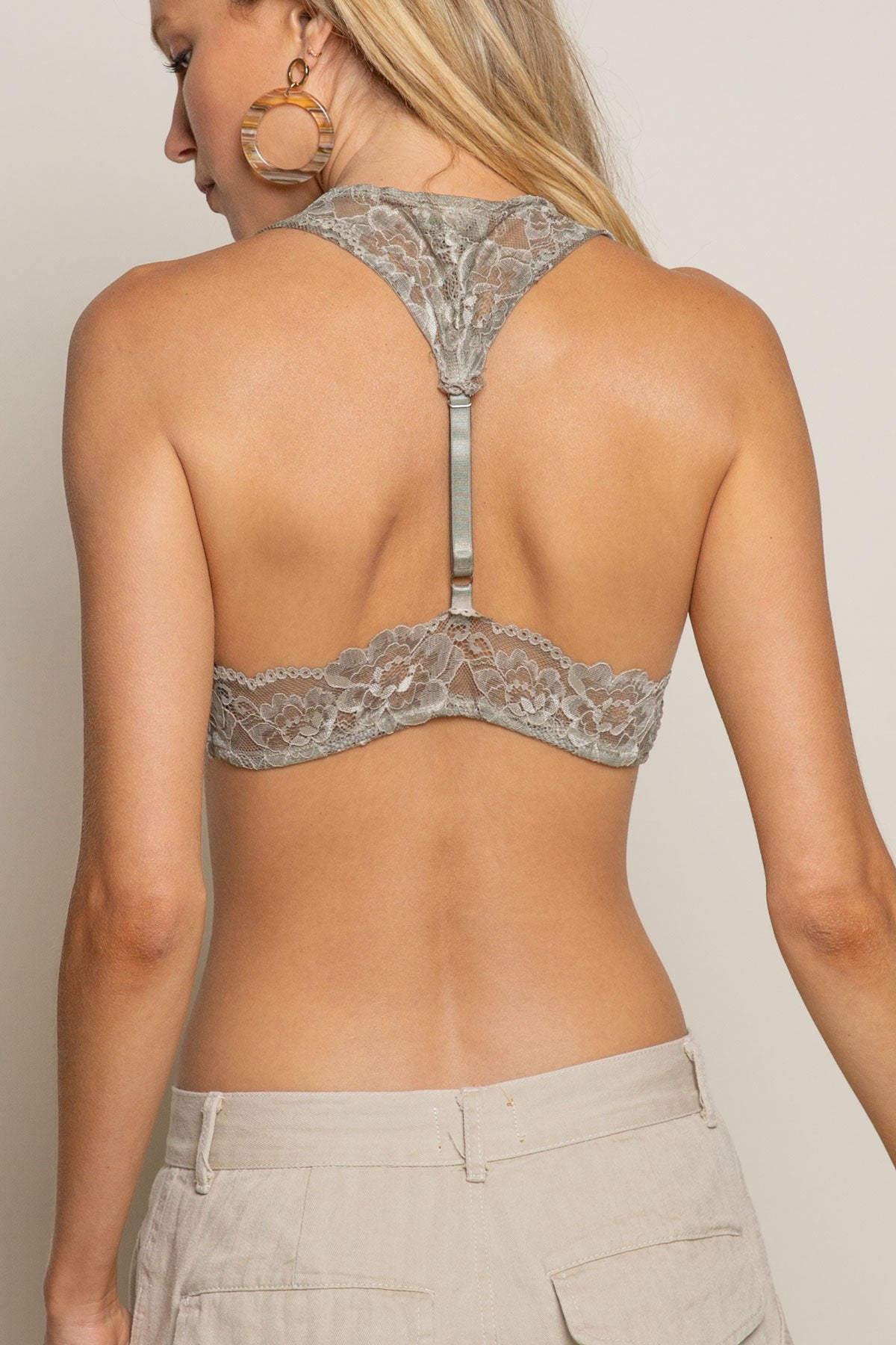Jr Bralette - Lace - Olive-hotRAGS.com