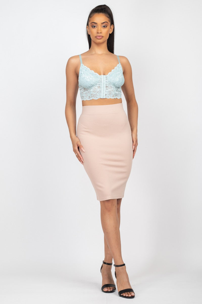 Jr Bralette Lace Hook - Sage-hotRAGS.com