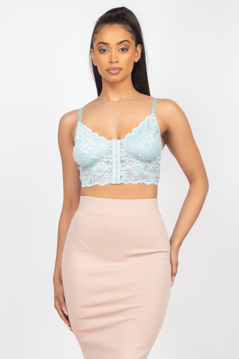 Jr Bralette Lace Hook - Sage-hotRAGS.com