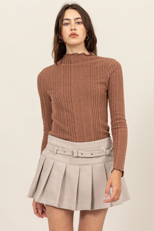Jr Long Sleeve Turtleneck - Mauve-hotRAGS.com