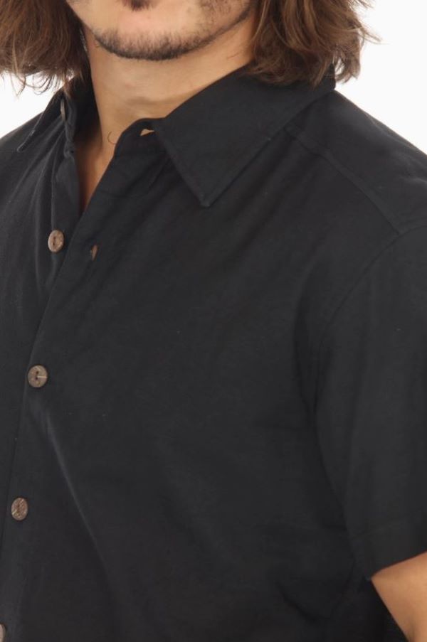 Shirt - Button Down - Black-hotRAGS.com