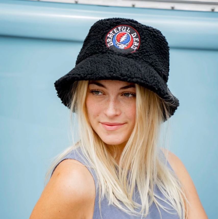 Bucket Hat - Grateful Dead - Stealie Black-hotRAGS.com