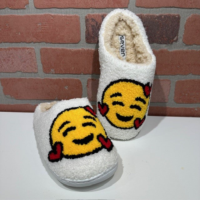 Slippers - Heart Face-hotRAGS.com