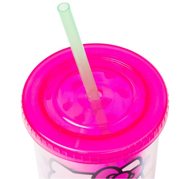 Tumbler - Tall Hello Kitty Strawberry Face Double Wall Travel Tumbler w/Slide Close Lid, 20 Ounces-hotRAGS.com