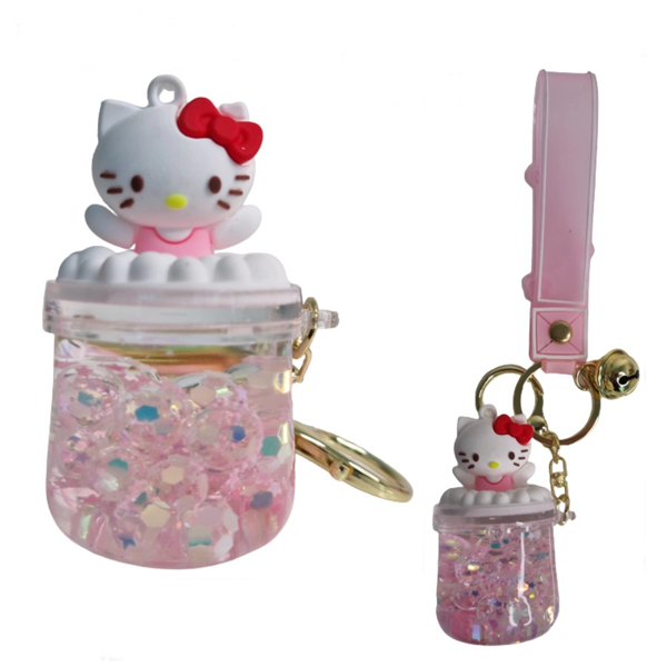 Keychain - Hello Kitty Liquid-hotRAGS.com