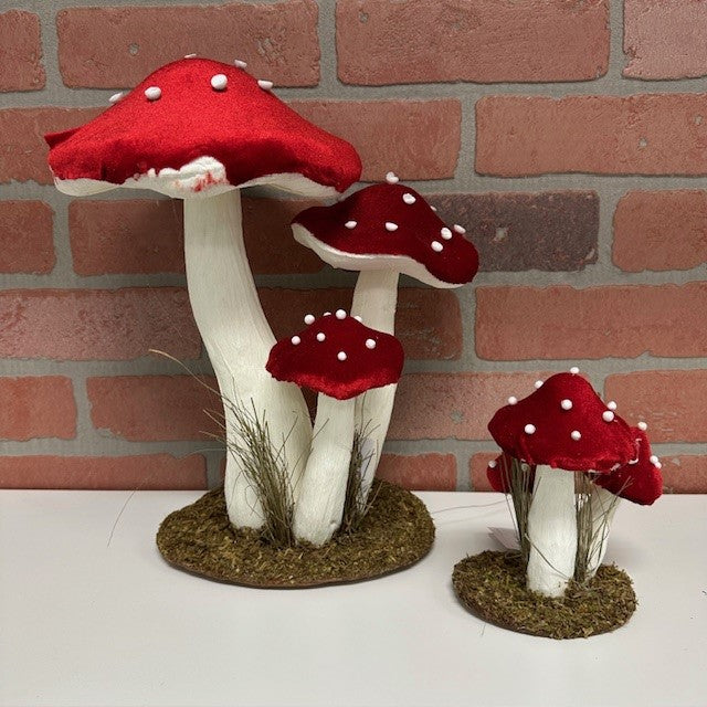 Decor - Mushrooms - 12 Inch-hotRAGS.com