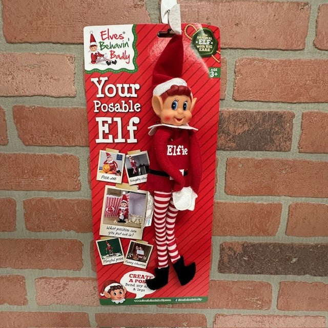 Toy - Christmas Elfie Boy Posable/ Carded -hotRAGS.com