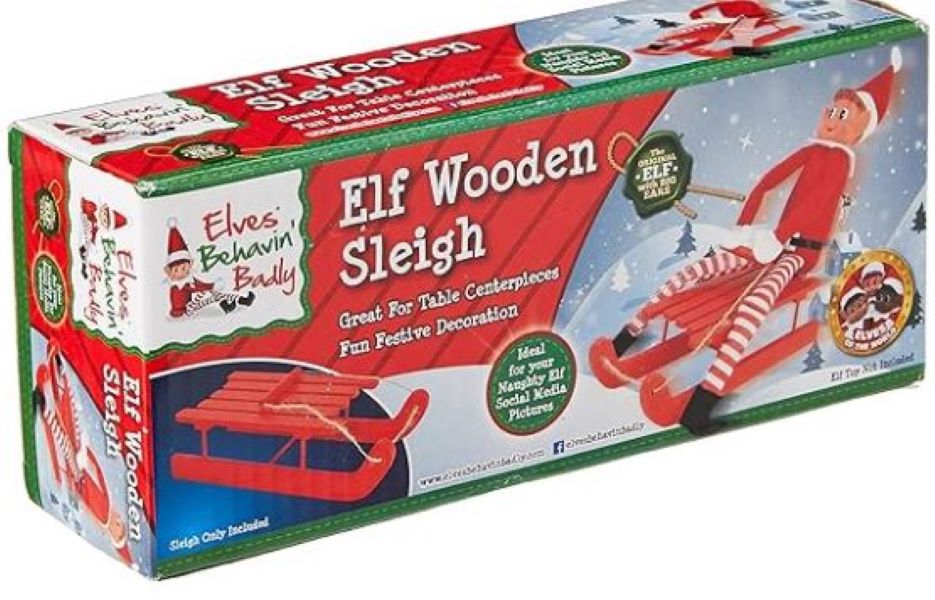Toy - Elf On The Shelf - Wooden Sleigh-hotRAGS.com