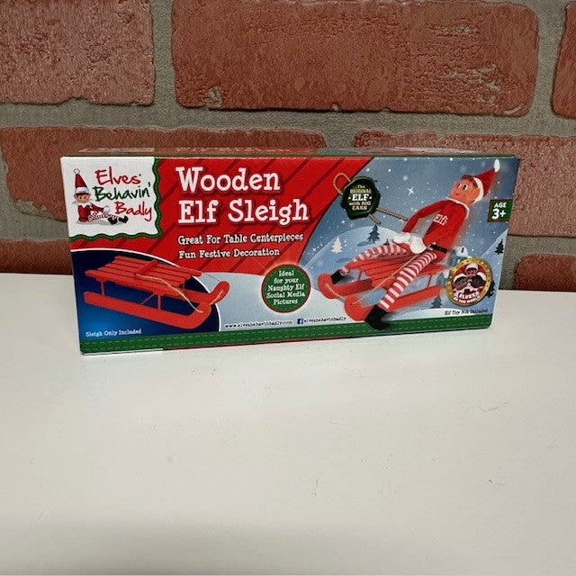 Toy - Elf On The Shelf - Wooden Sleigh-hotRAGS.com