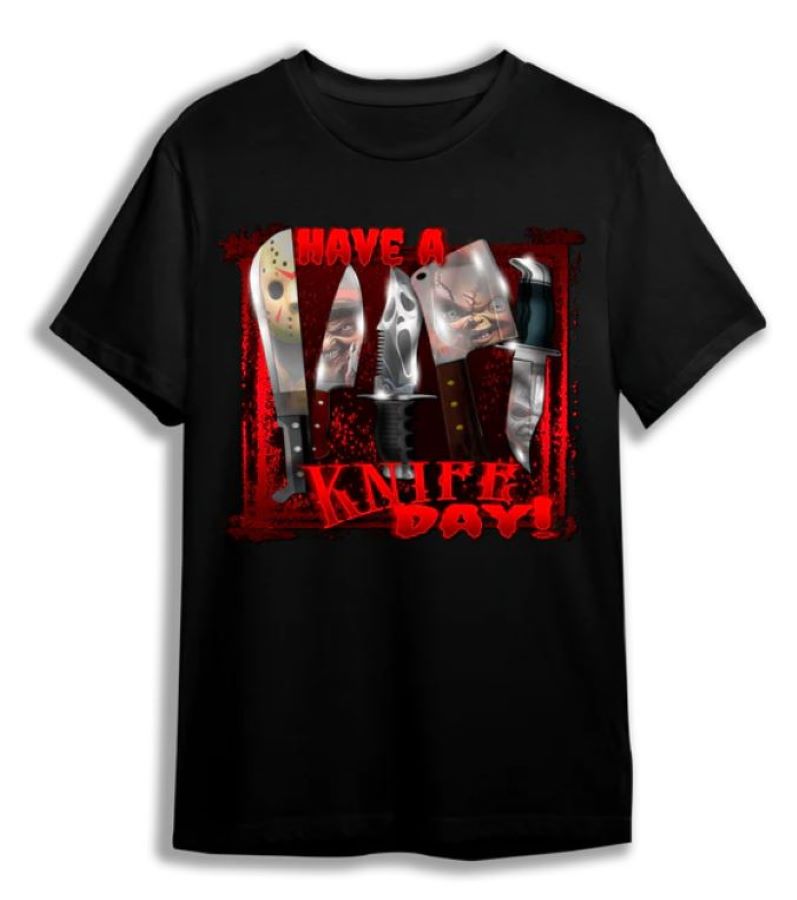 T Shirt - Horror Have A Knife Day-hotRAGS.com
