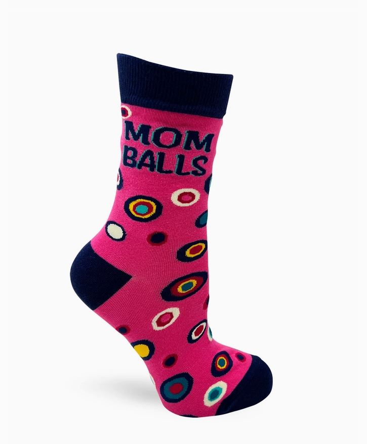 Socks - Mom Balls Come Out If You Mess With My Kids-hotRAGS.com