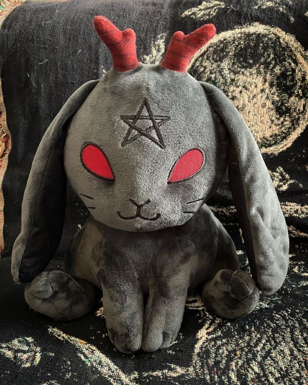 Plush - Beelzebun Demonic Bunny - Grey-hotRAGS.com