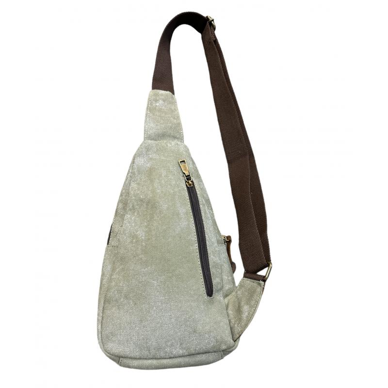 Bag - Side Canvas Leather Trim-hotRAGS.com