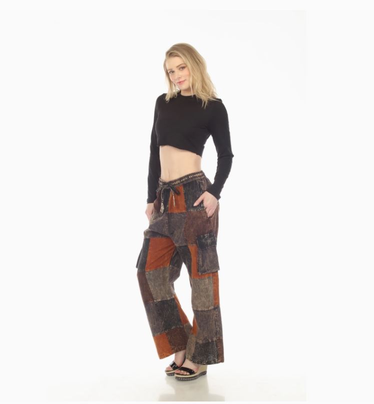 Pant - Patchwork Jogger Galaxy - Multicolored-hotRAGS.com
