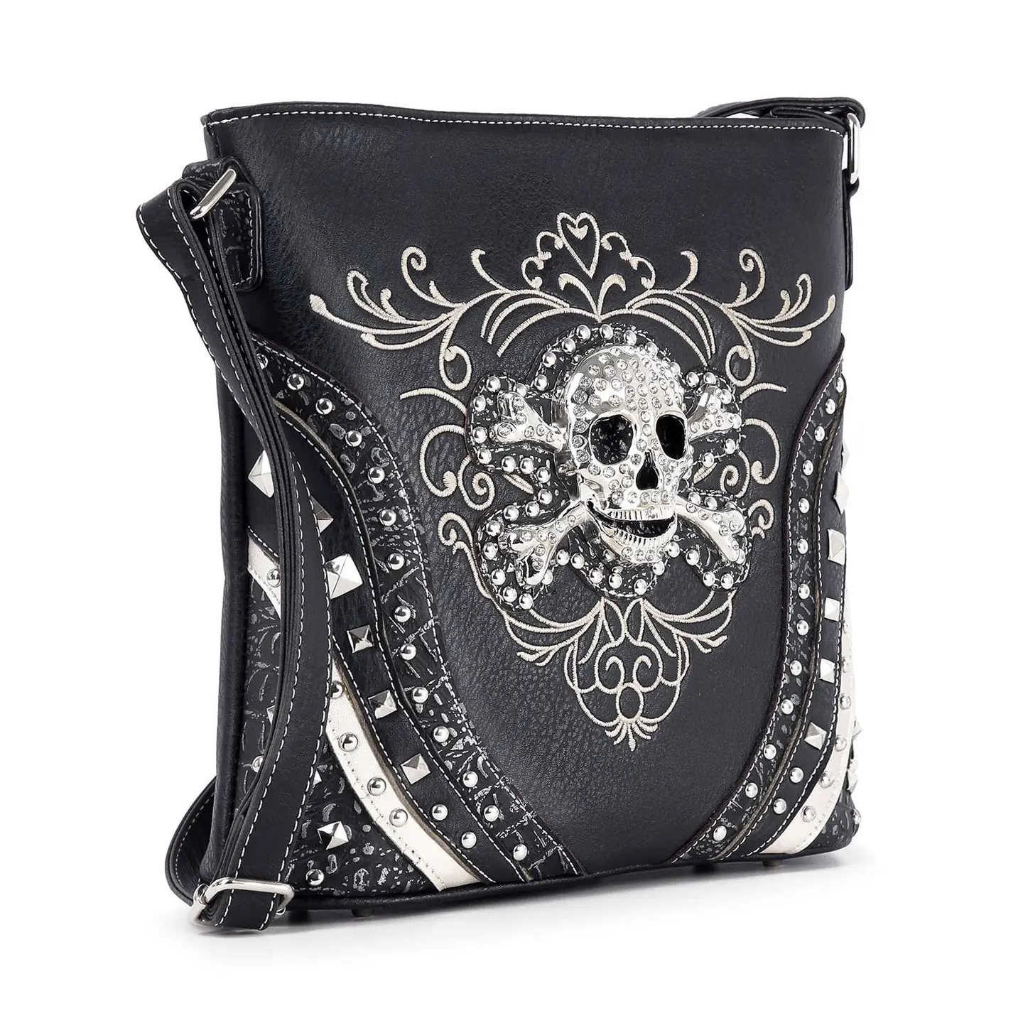 Bag - Crossbody Skull Studded - hotRAGS.com