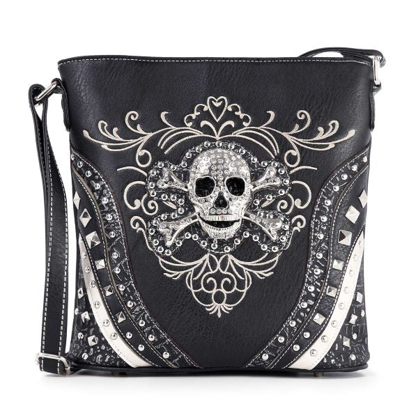Bag - Crossbody Skull Studded - hotRAGS.com