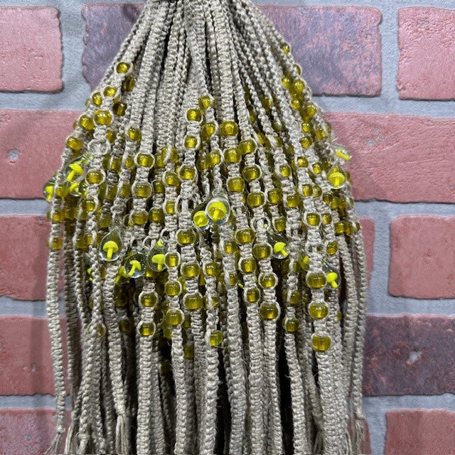 Necklace - Hemp Mushroom - Yellow
