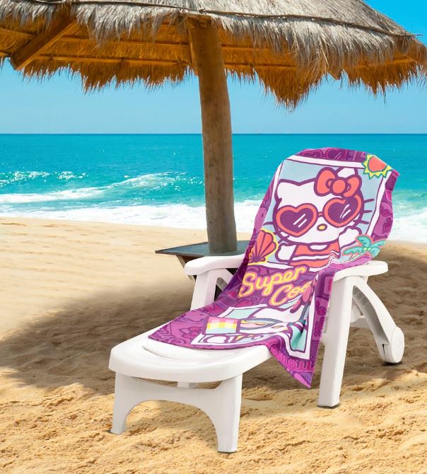 Towel - Hello Kitty - Cool Summer 30 x 60-hotRAGS.com