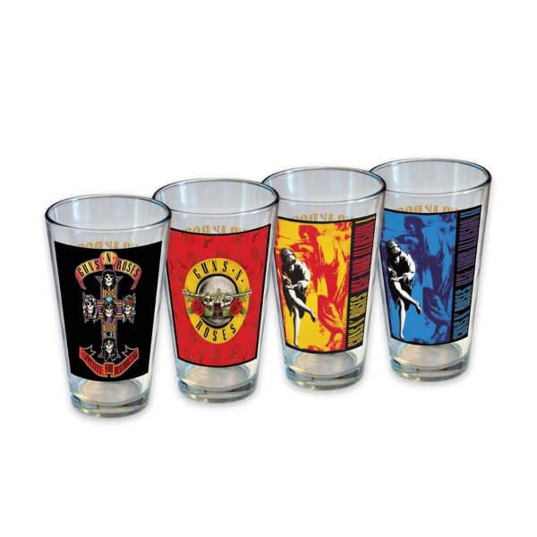 Glass Set - Guns N’ Roses Pint Glass Set (4-Pack / 16oz)