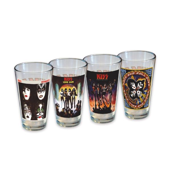 Glass Set - KISS Pint Glass Set (4-Pack / 16oz)