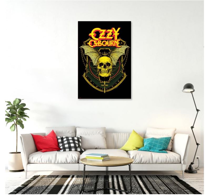 Poster - Ozzy Skull - 24x36-hotRAGS.com