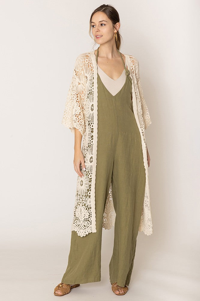 Kimono - Cardigan Crochet - Ivory