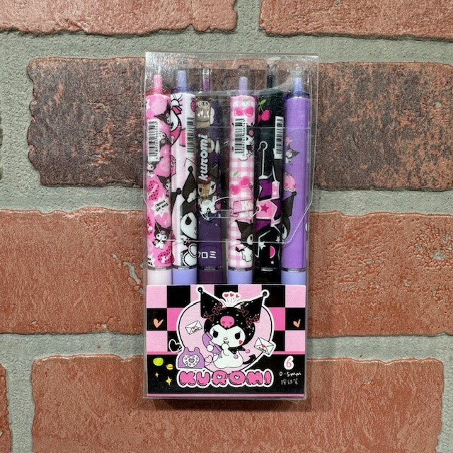 Pen - Hello Kitty Kuromi 6pk