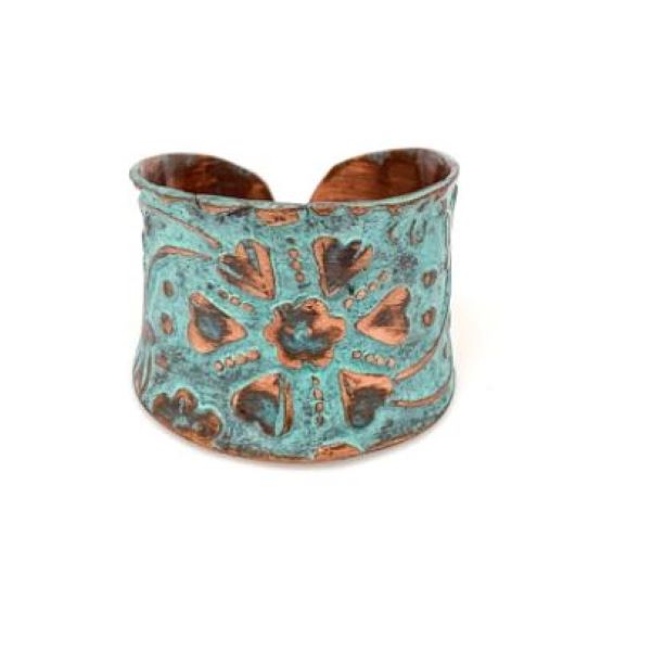 Ring - Tri Colored Copper Patina Ring - Hearts-hotRAGS.com