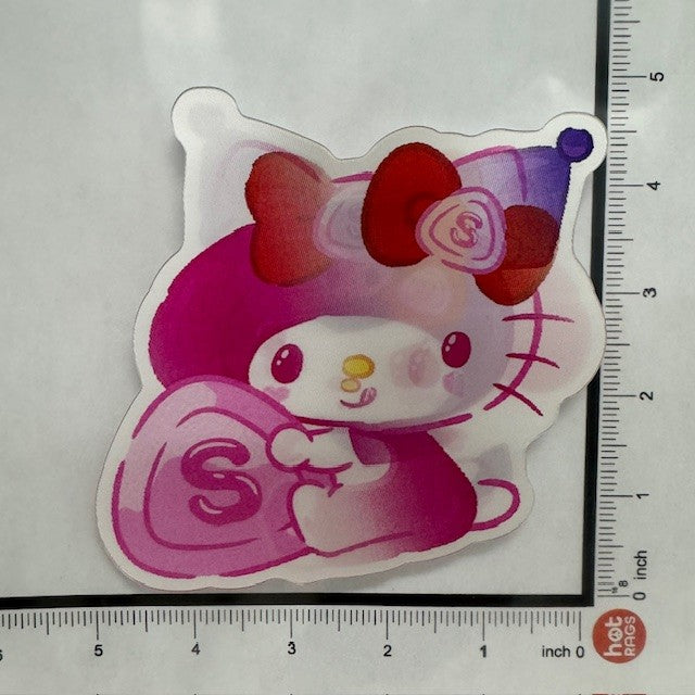 Sticker - 3D Kuromi My Melody-hotRAGS.com