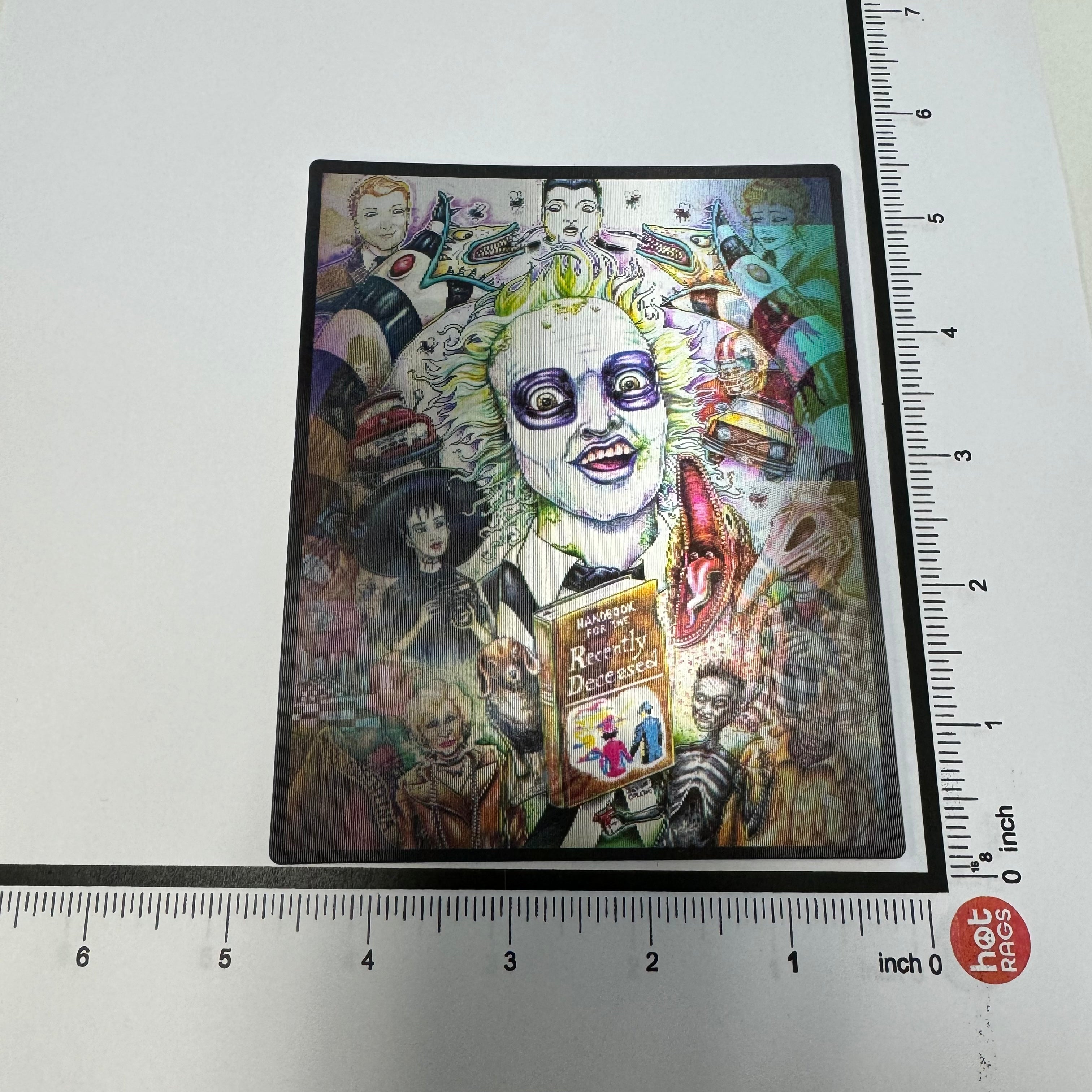 Sticker - 3D Beetlejuice 4 Square-hotRAGS.com