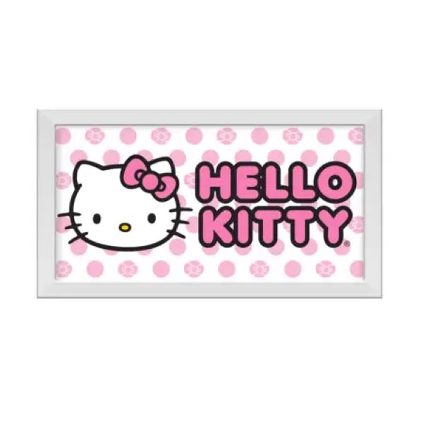 Wall Art - Hello Kitty Dots - Framed Gel Coat - 10"x 18"-hotRAGS.com